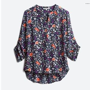 Daniel Rainn split beck floral blouse Stitch Fix